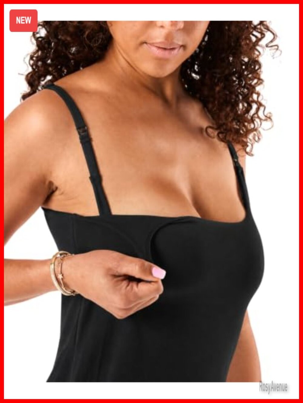 Bodily Care Always-On Nursing Tank Built-in Bra Clip Down